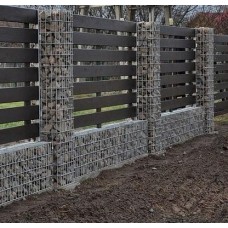 Габион столб болтовой оцинкованный (Ц) для забора 0,3х0,3х2х5х50х100 мм ГОСТ Р 58120-2018