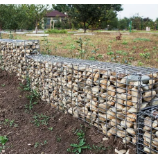 Габион цоколь спиральный оцинкованный (Ц) для забора 2х0,4х0,4х4,8х50х50 мм ГОСТ Р 58120-2018